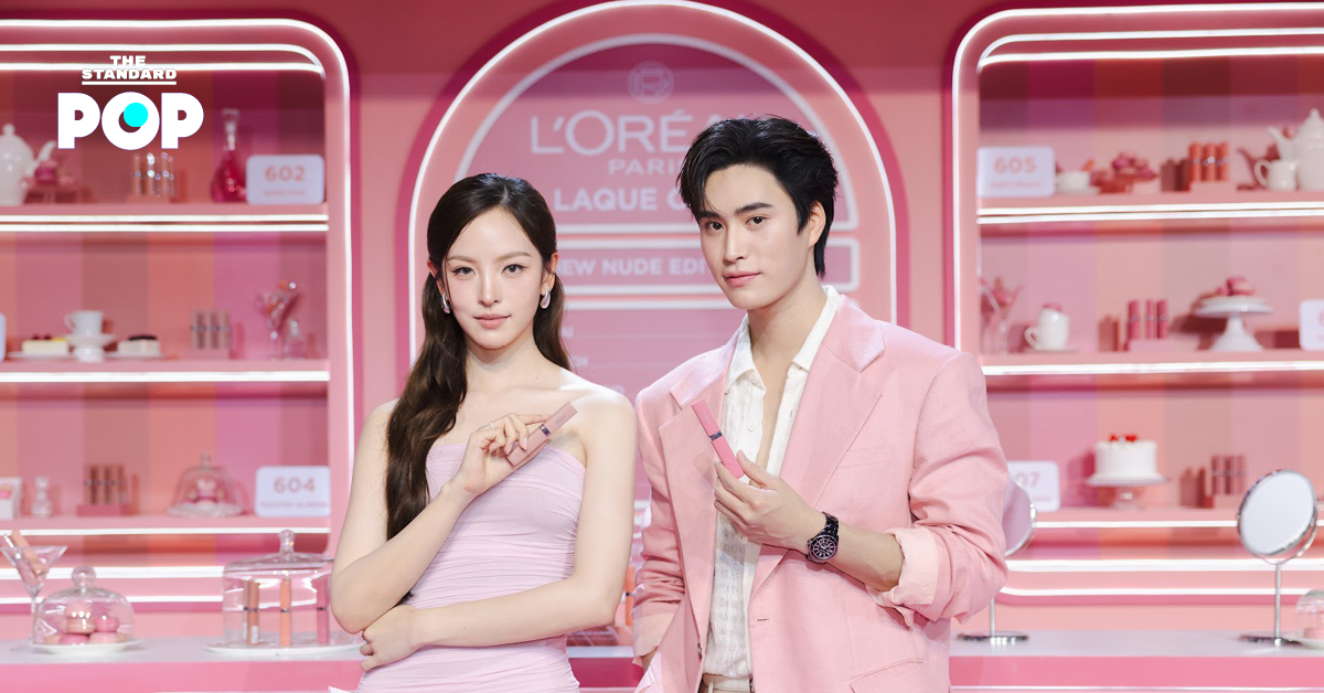 ภาพบรรยากาศงานเปิดตัวลิปสติก L'Oréal Paris Infallible Laque Resistance Nude Edition พร้อมณิชาและเจมีไนน์
