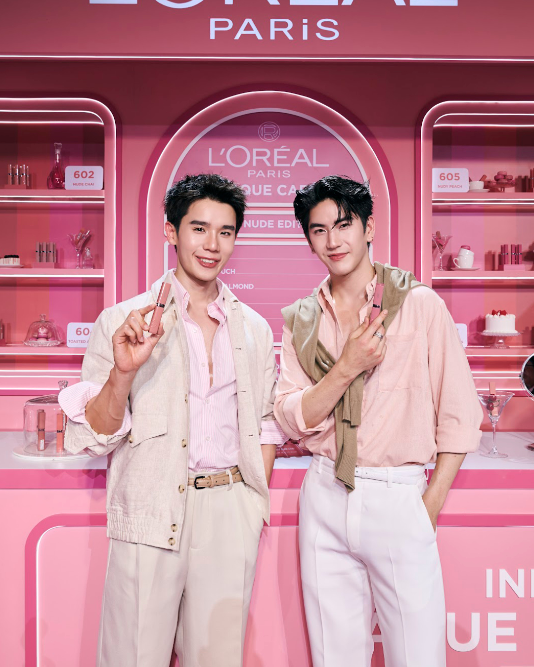 ภาพบรรยากาศงานเปิดตัวลิปสติก L'Oréal Paris Infallible Laque Resistance Nude Edition พร้อมณิชาและเจมีไนน์ 2