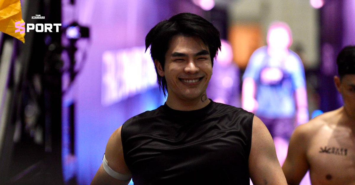 มาย-ภาคภูมิ ร่มไทรทอง ในชุดกีฬาขณะแข่งขัน HYROX Bangkok