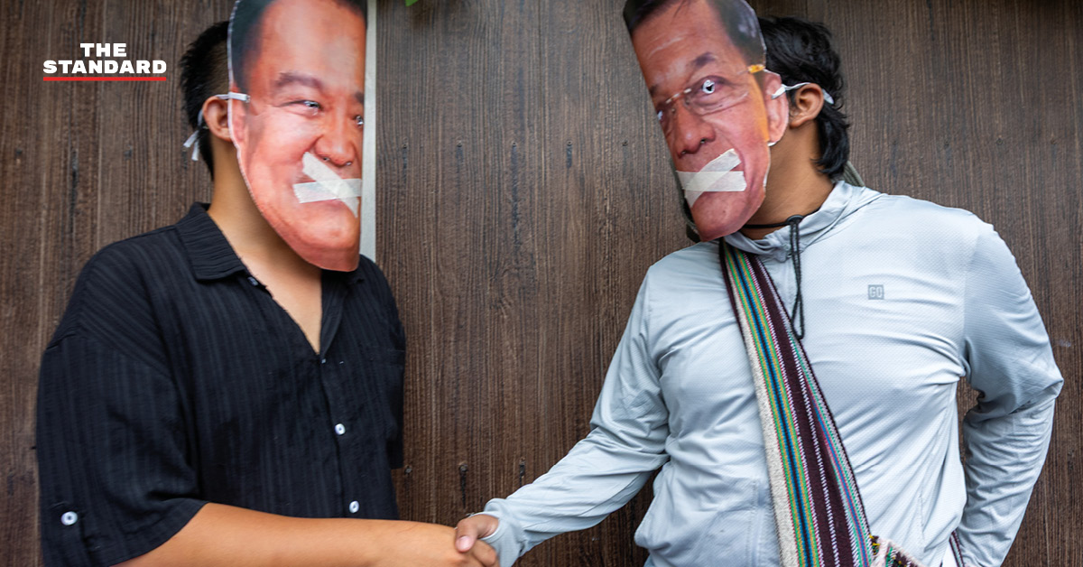 กลุ่มนักกิจกรรมรวมตัวหน้าสถานกงสุลเมียนมา เชียงใหม่ ยื่นแถลงการณ์ปกป้องลุ่มน้ำข้ามพรมแดน