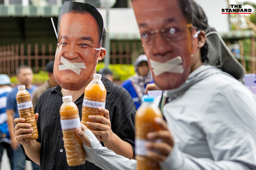กลุ่มนักกิจกรรมรวมตัวหน้าสถานกงสุลเมียนมา เชียงใหม่ ยื่นแถลงการณ์ปกป้องลุ่มน้ำข้ามพรมแดน 7