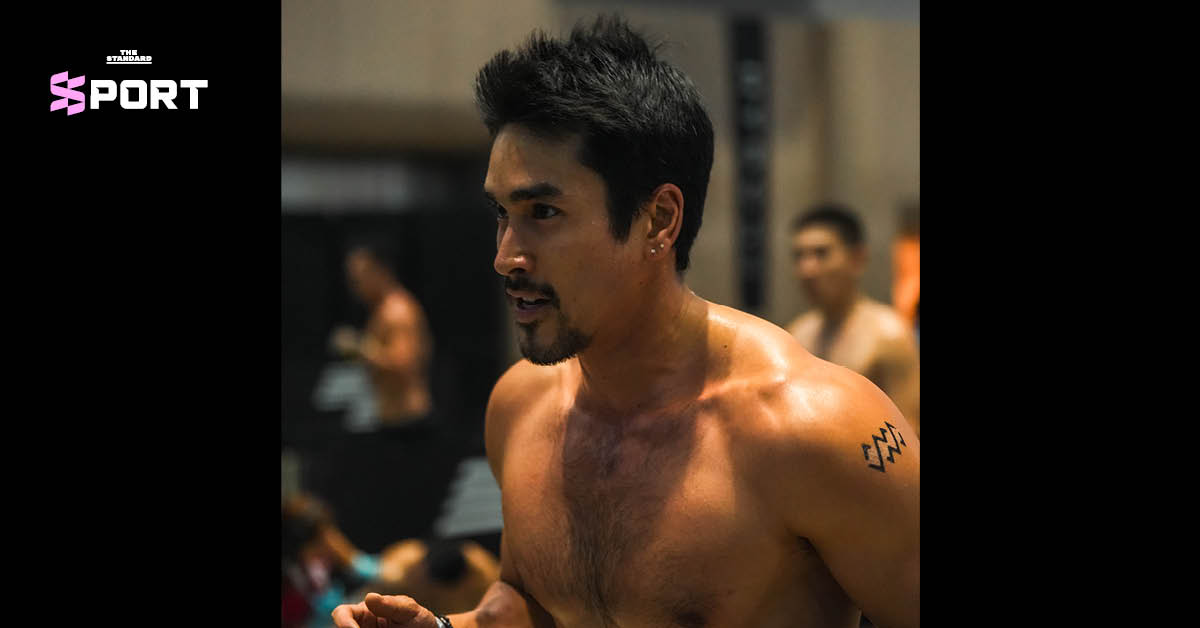 ณเดชน์ คูกิมิยะ ในชุดกีฬา กำลังแข่งขัน HYROX Bangkok