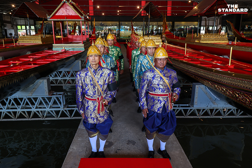 ภาพพิธีบวงสรวงเรือพระราชพิธี โดยกองทัพเรือ เพื่อเตรียมจัดขบวนพยุหยาตราทางชลมารค 6