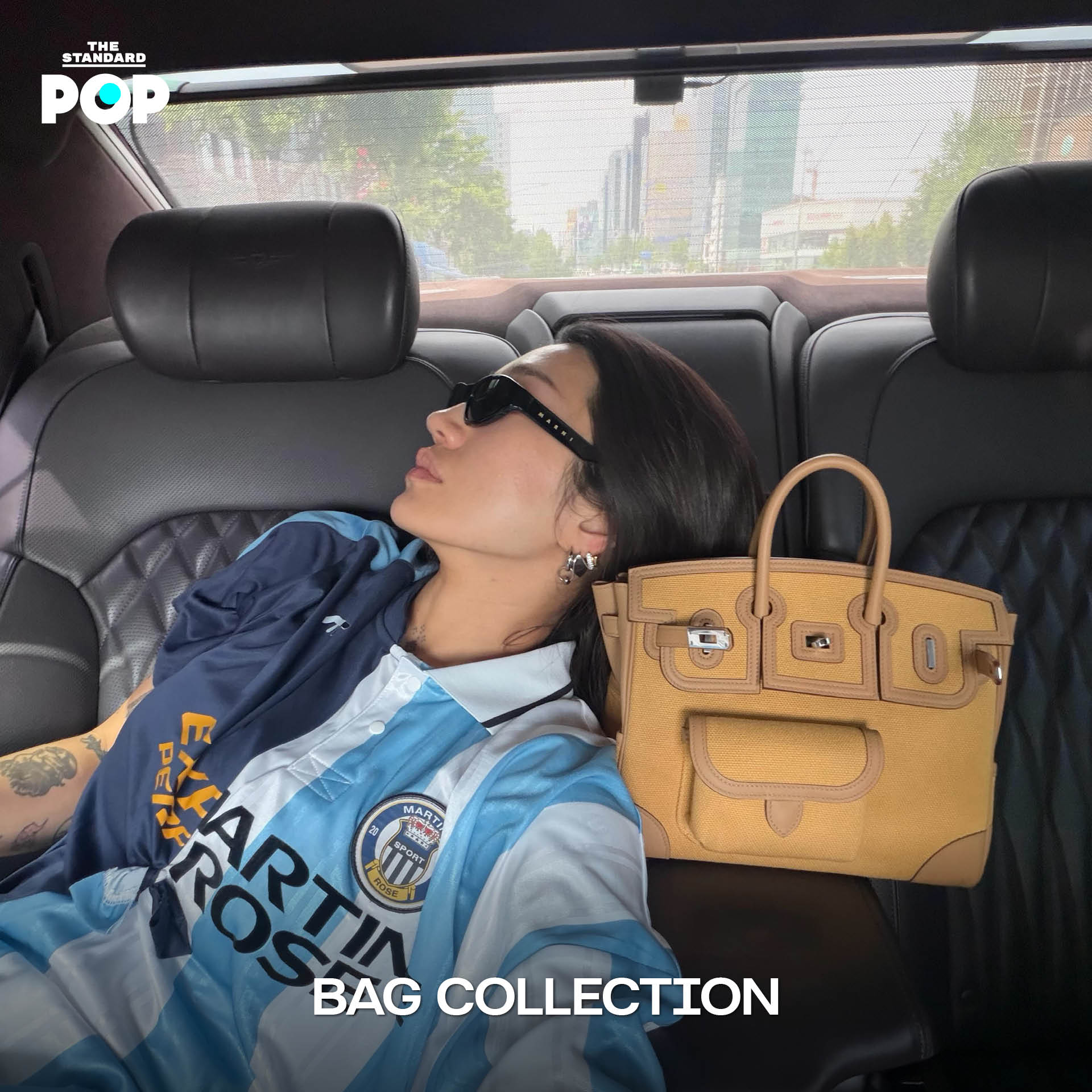 ภาพ Peggy Gou ในชุดแฟชั่นที่งาน Acne Studios 2