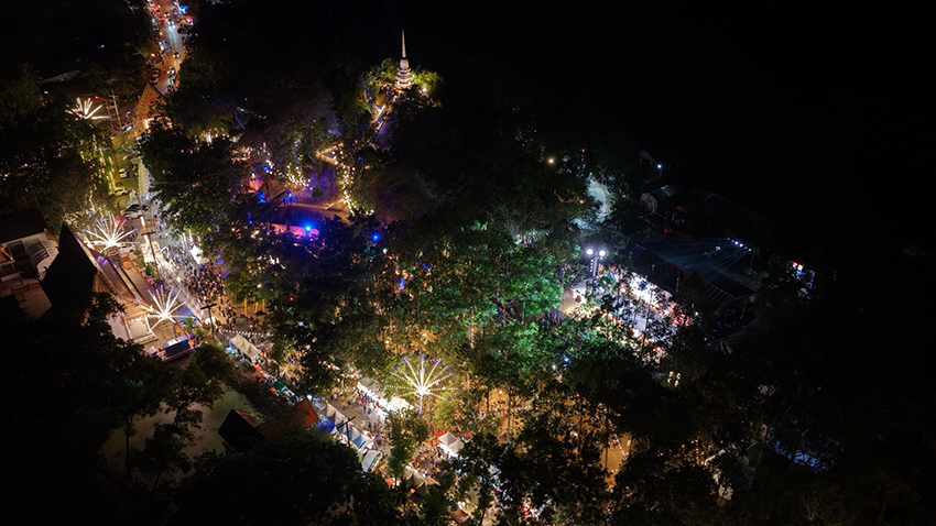 ภาพบรรยากาศงาน 397 ปีชัยบุรี ปาฏิหาริย์แห่งรักพัทลุง แสดงถึงการเฉลิมฉลองเมืองเก่าและวัฒนธรรม 4