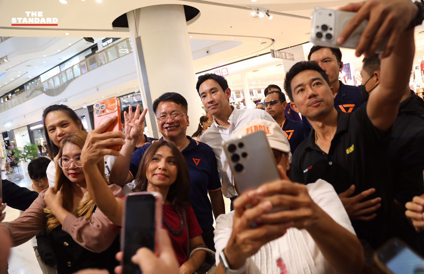 พิธา ลิ้มเจริญรัตน์ และเดชรัต สุขกำเนิด หาเสียงเลือกตั้งนายก อบจ. นนทบุรี 4