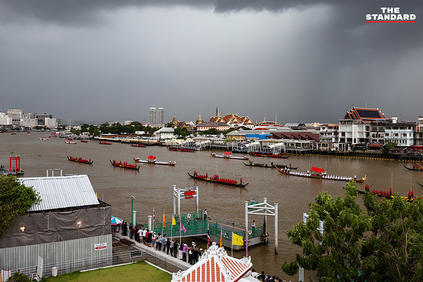 ภาพขบวนเรือพระราชพิธีซ้อมย่อยในแม่น้ำเจ้าพระยา 4