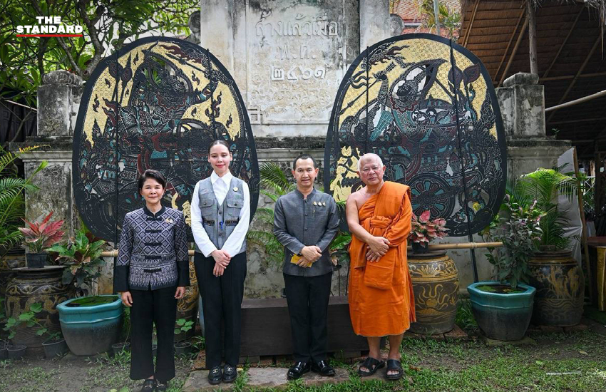 ภาพหนังใหญ่ พร้อมภาพซาบีดา ไทยเศรษฐ์ รัฐมนตรีว่าการกระทรวงวัฒนธรรม 2
