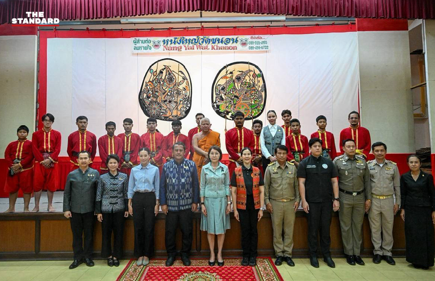ภาพหนังใหญ่ พร้อมภาพซาบีดา ไทยเศรษฐ์ รัฐมนตรีว่าการกระทรวงวัฒนธรรม 4