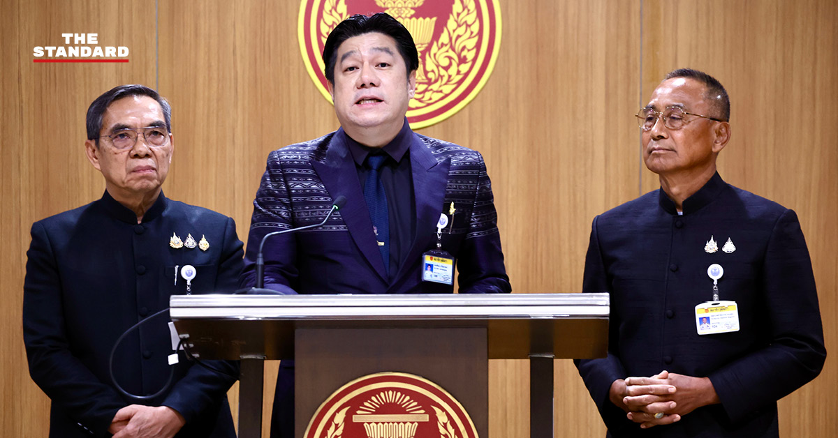 สว.พิสิษฐ์ อภิวัฒนาพงศ์ แถลงข่าวที่รัฐสภา