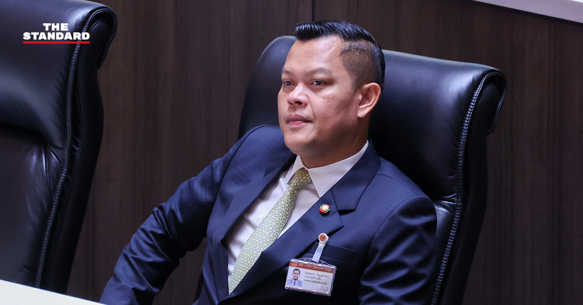 ภาพ ธนกร วังบุญคงชนะ สส.พรรคภูมิใจไทย ให้สัมภาษณ์เกี่ยวกับ ครม.สัญจรสงขลา