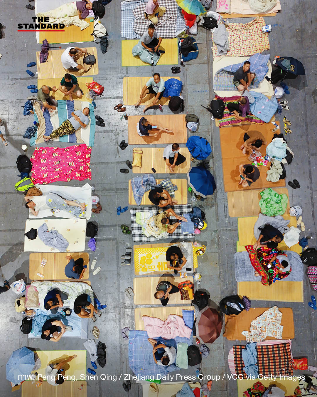 ภาพประชาชนที่ได้รับผลกระทบจากไต้ฝุ่นดอลฟินในประเทศจีน 5