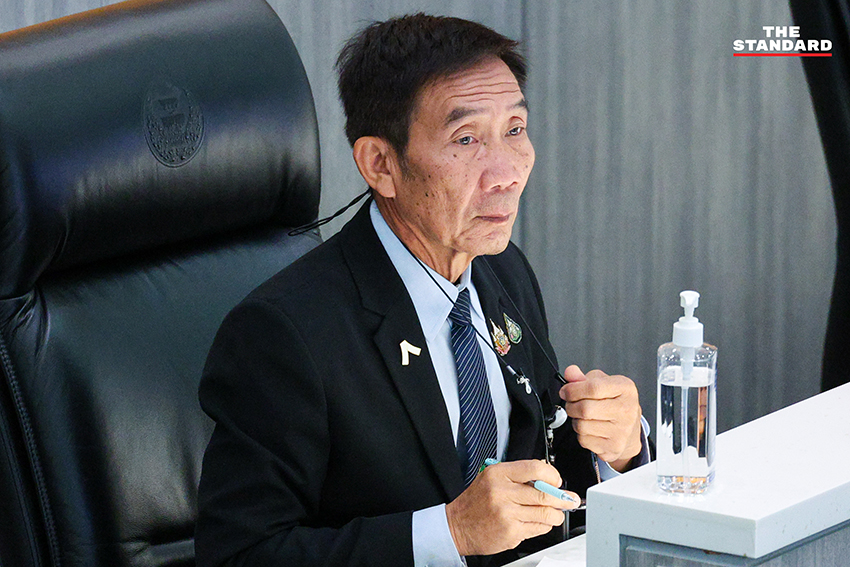 ภาพ สว. เข้าร่วมประชุมวุฒิสภา หลังถูก กกต. สั่งฟ้องคดีฮั้ว 9