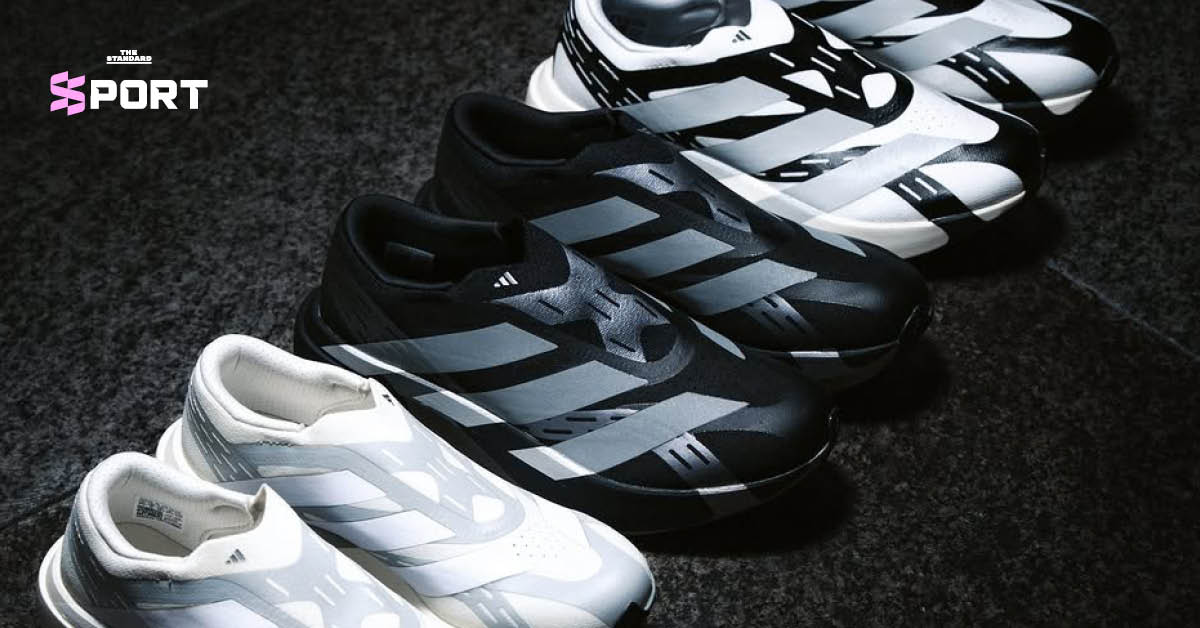 รองเท้าวิ่ง adidas Adizero EVO SL Laceless สีขาว-ดำ แบบไร้เชือก