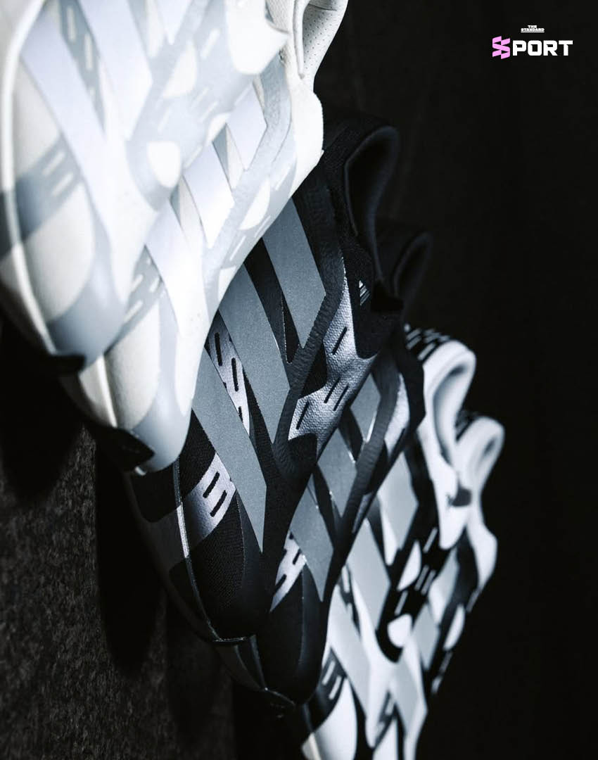 รองเท้าวิ่ง adidas Adizero EVO SL Laceless สีขาว-ดำ แบบไร้เชือก 4