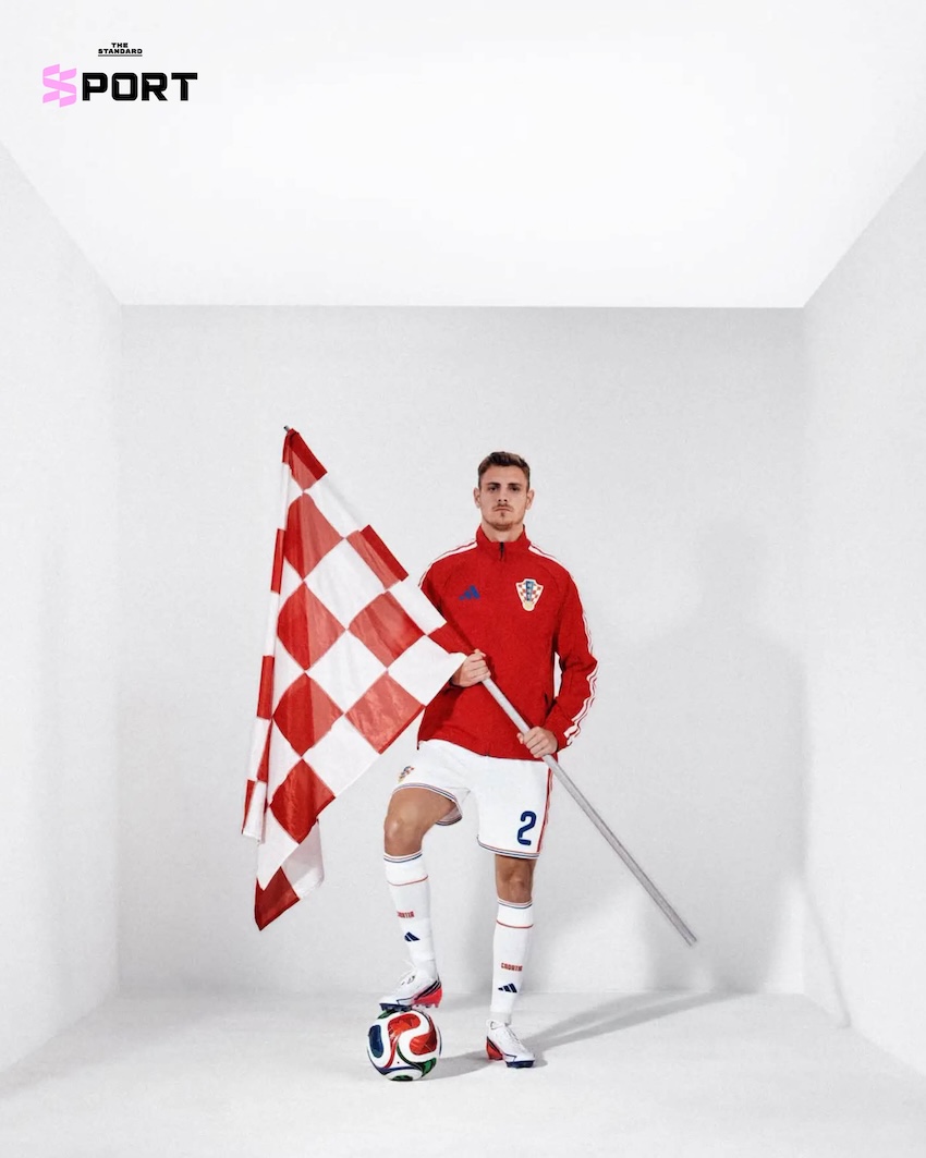 ภาพชุดแข่งทีมชาติโครเอเชียใหม่จาก adidas ที่มีลวดลายอักษรโบราณและงานลูกไม้ 10