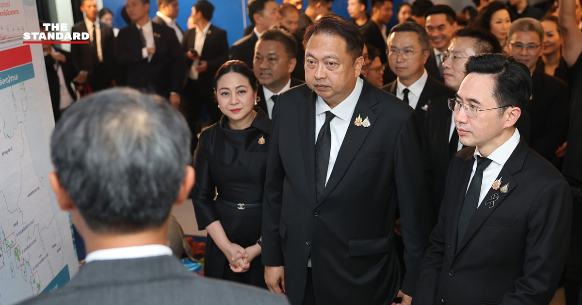ภาพพิธีลงนามความร่วมมือระหว่างกระทรวง อว. และกระทรวง ทส. เพื่อฟื้นฟูทรัพยากรทางทะเล