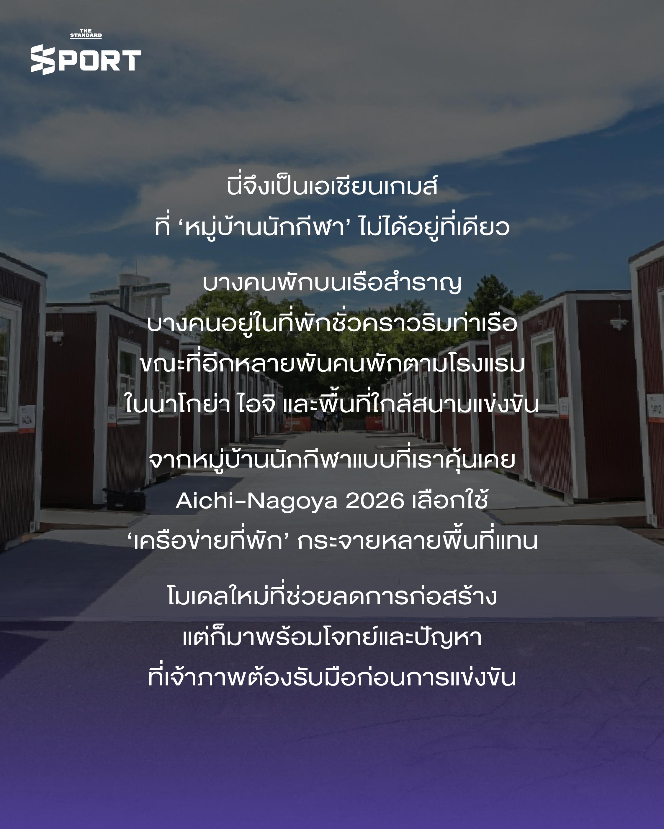 ภาพตู้คอนเทนเนอร์ที่ถูกดัดแปลงเป็นที่พักชั่วคราวสำหรับนักกีฬาเอเชียนเกมส์ 2026 8