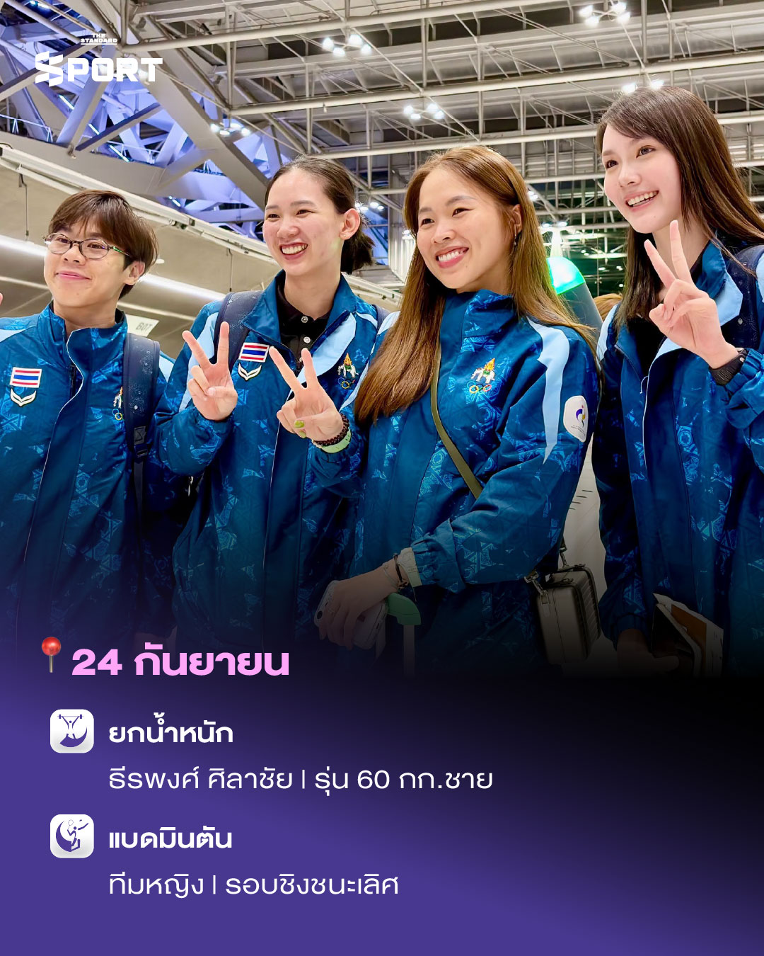 ภาพนักกีฬาไทยหลายคนจากกีฬาต่างๆ ในการแข่งขันเอเชียนเกมส์ 2026 4