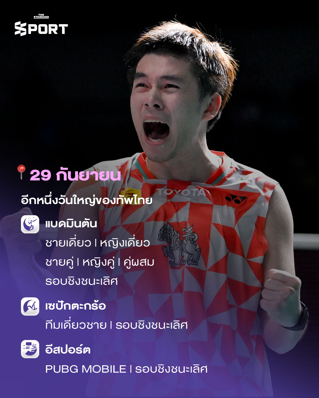 ภาพนักกีฬาไทยหลายคนจากกีฬาต่างๆ ในการแข่งขันเอเชียนเกมส์ 2026 7