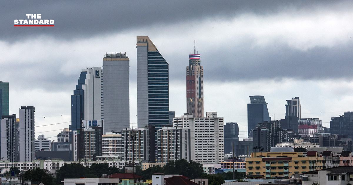 ภาพแผนที่อากาศแสดงหย่อมความกดอากาศต่ำและพื้นที่ฝนตกในประเทศไทย