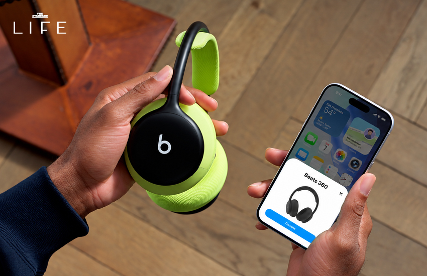 ภาพหูฟัง Beats 360 แบบครอบหูสีดำ 6