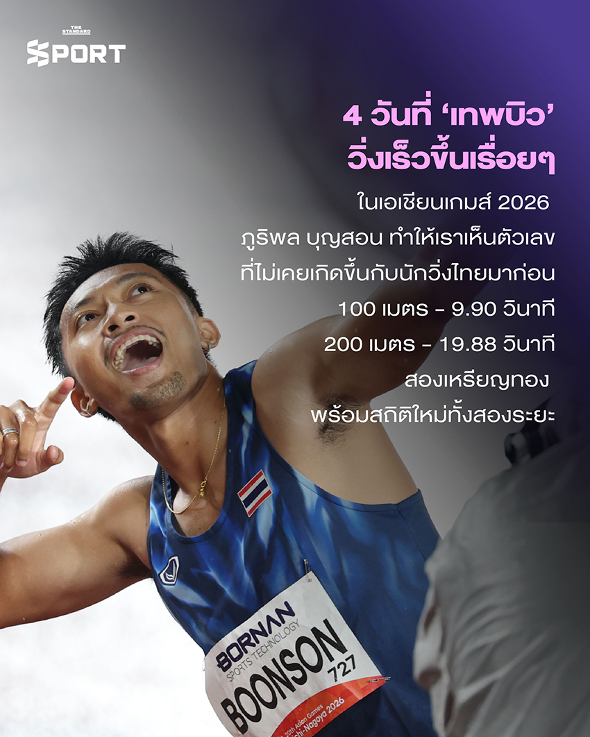ภาพ บิว ภูริพล นักวิ่งกำลังวิ่งในสนามแข่ง 1