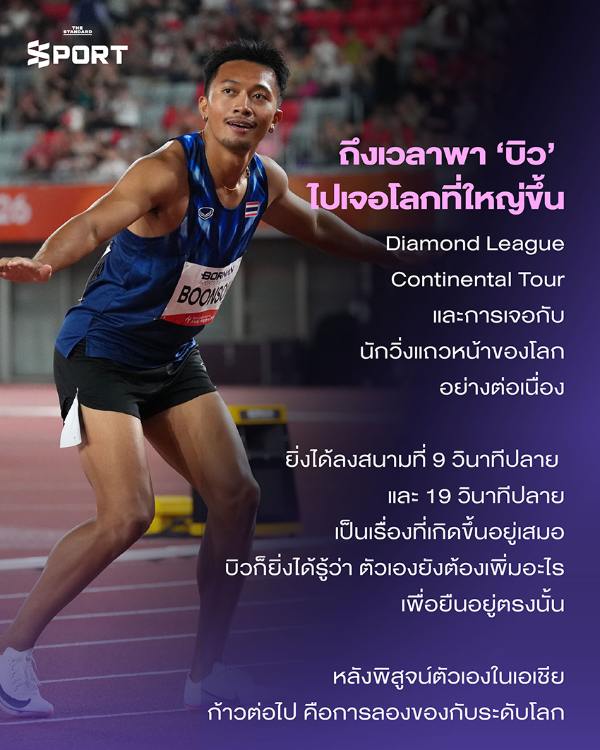 ภาพ บิว ภูริพล นักวิ่งกำลังวิ่งในสนามแข่ง 6
