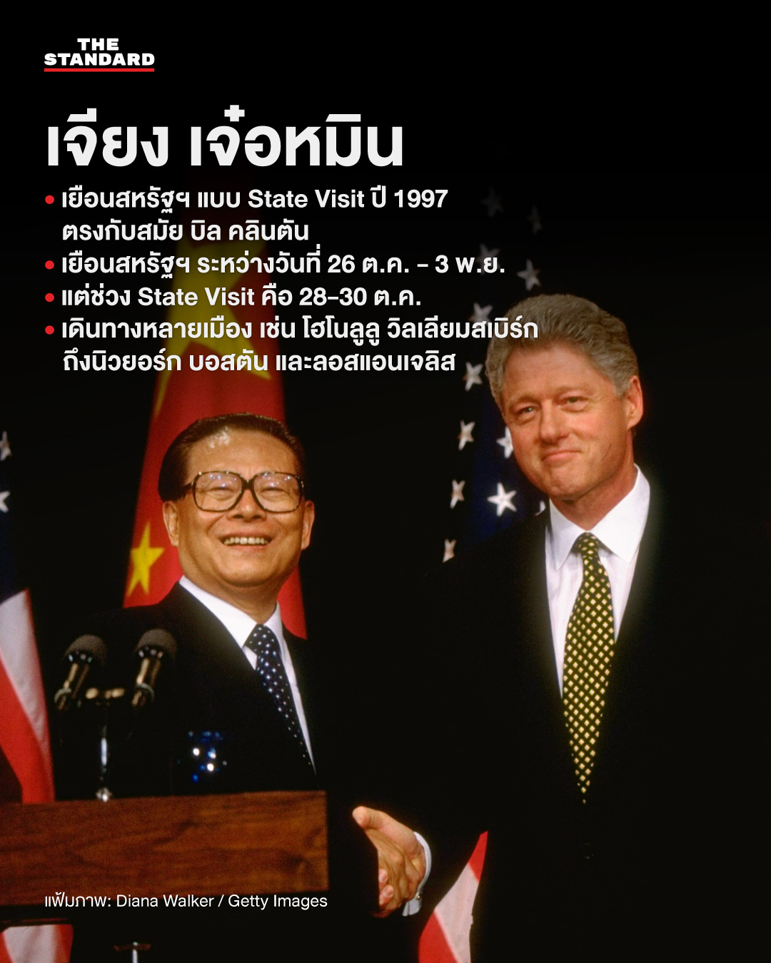 ภาพผู้นำจีน 5 ยุค ตั้งแต่เติ้ง เสี่ยวผิง ถึงสีจิ้นผิง ขณะเยือนสหรัฐอเมริกา 3