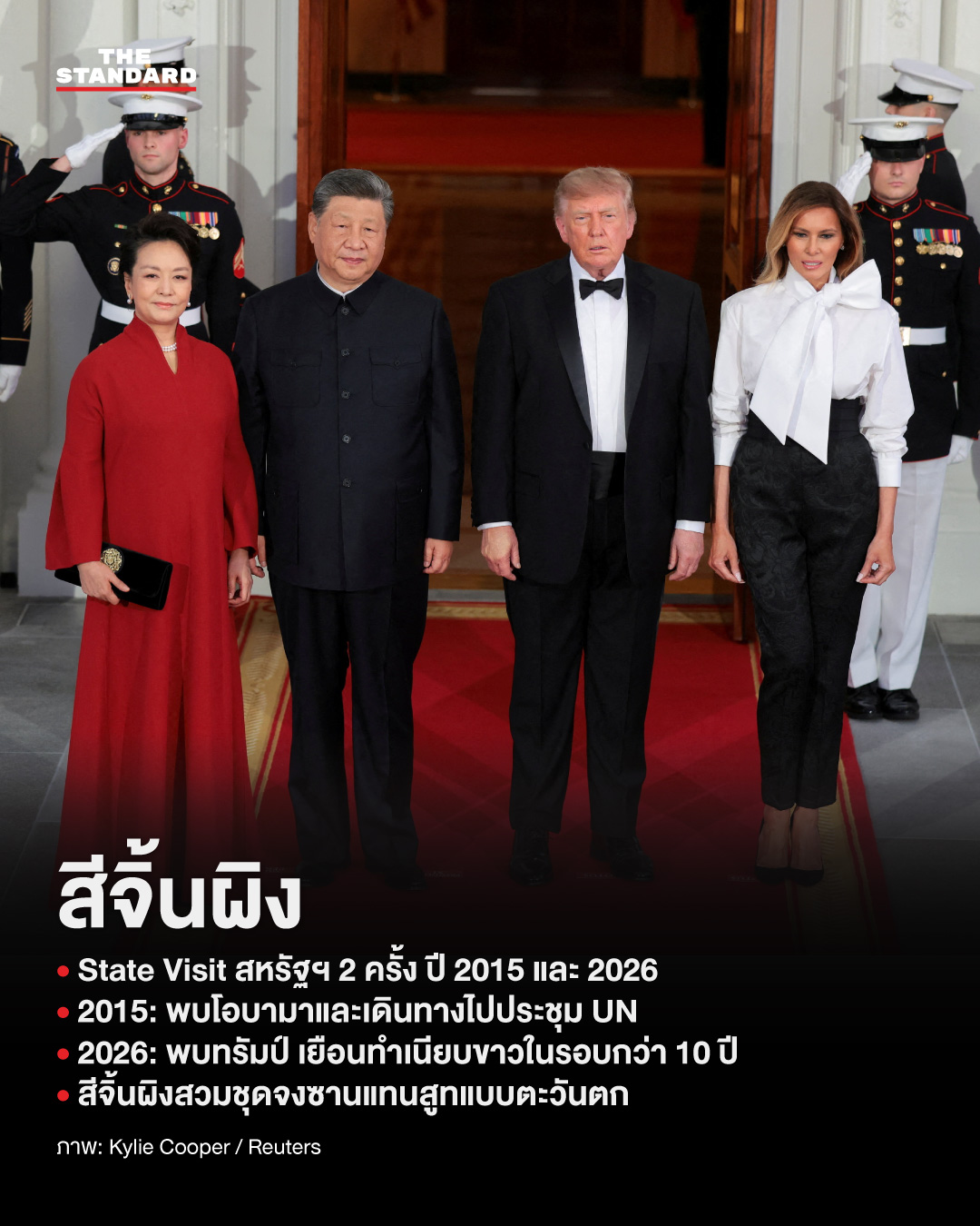 ภาพผู้นำจีน 5 ยุค ตั้งแต่เติ้ง เสี่ยวผิง ถึงสีจิ้นผิง ขณะเยือนสหรัฐอเมริกา 5