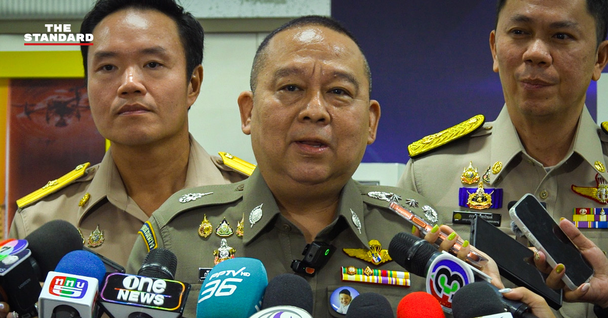 พล.ต.ท.ณัฐศักดิ์ เชาวนาศัย ผู้บัญชาการตำรวจสอบสวนกลาง แถลงข่าวความคืบหน้าคดี