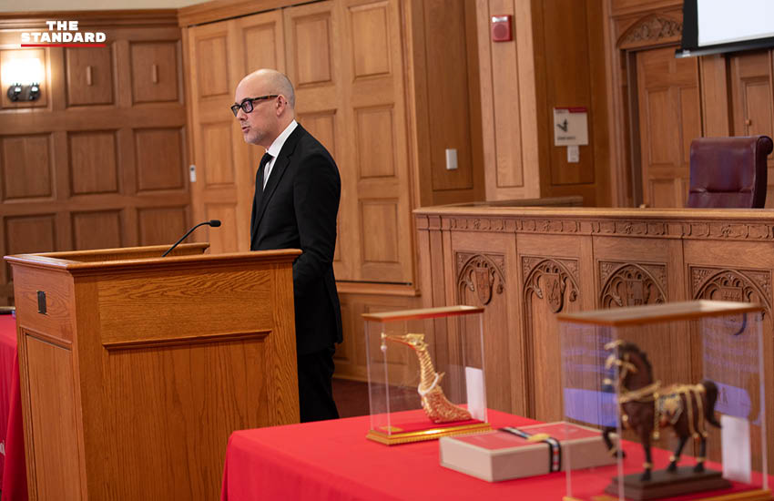 ภาพพิธีรำลึกสมเด็จพระเจ้าลูกเธอ เจ้าฟ้าพัชรกิติยาภาฯ ที่ Cornell Law School 3