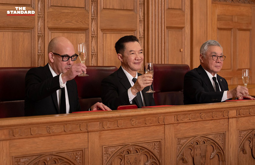 ภาพพิธีลงนามต่ออายุความร่วมมือด้านกฎหมายระหว่าง Cornell Law School, เนติบัณฑิตยสภา และ TIJ 1