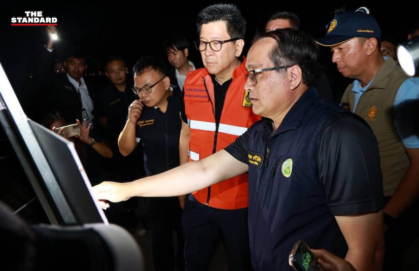 เอกนิติ นิติทัณฑ์ประภาศ ตรวจเยี่ยมประตูระบายน้ำคลองลัดโพธิ์ จังหวัดสมุทรปราการ 2