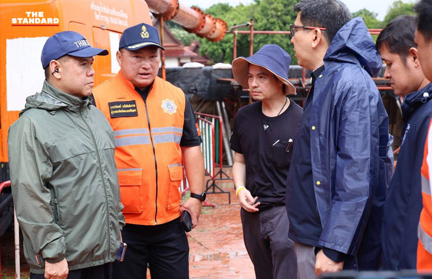 เอกนิติ วราวุธ และภราดร ลงพื้นที่ตรวจสถานการณ์น้ำท่วมที่จังหวัดพระนครศรีอยุธยา 2