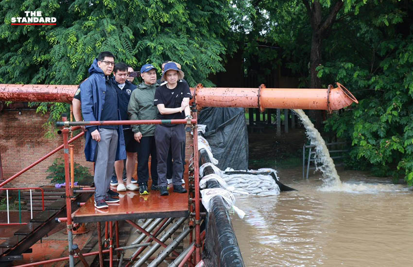 เอกนิติ วราวุธ และภราดร ลงพื้นที่ตรวจสถานการณ์น้ำท่วมที่จังหวัดพระนครศรีอยุธยา 3
