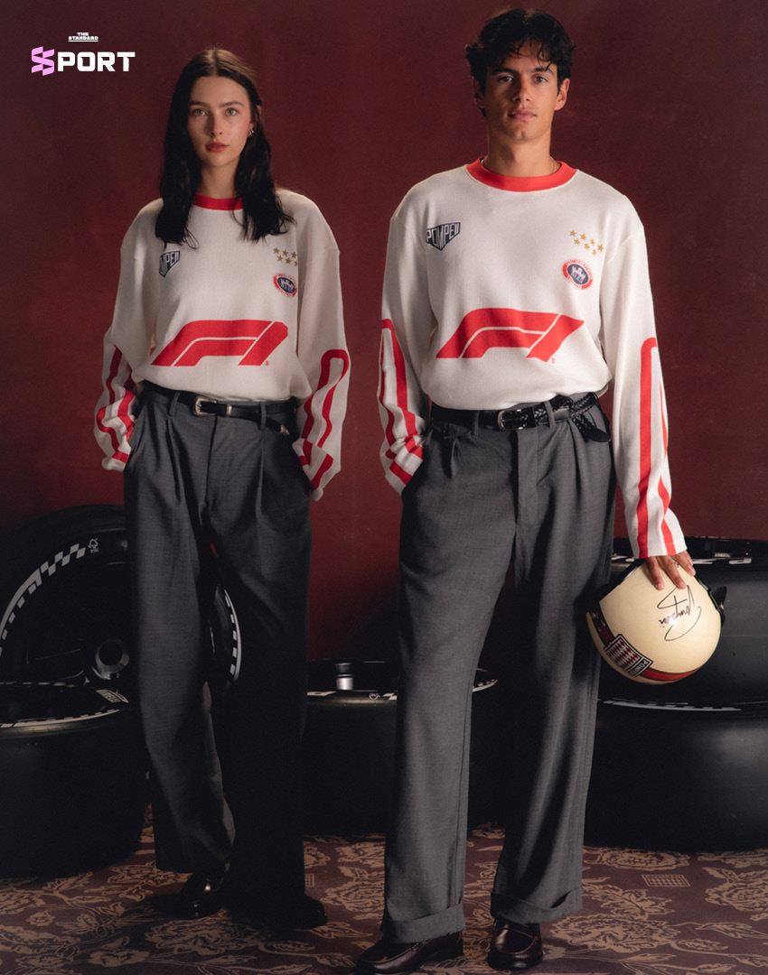 ภาพคอลเล็กชันเสื้อผ้า Streetwear จากความร่วมมือระหว่าง F1 และ Pompeii 3