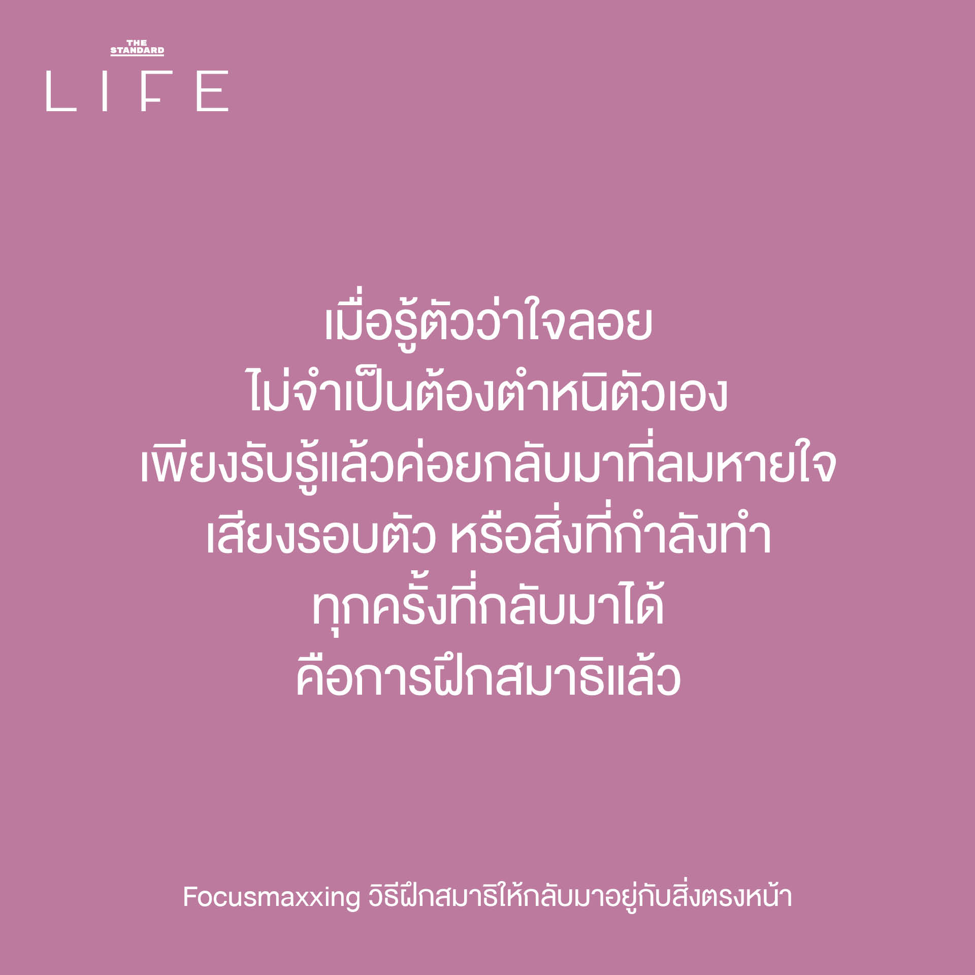 ภาพประกอบแสดงการจดจ่อกับสิ่งตรงหน้าเพื่อฝึกสมาธิแบบ Focusmaxxing 7