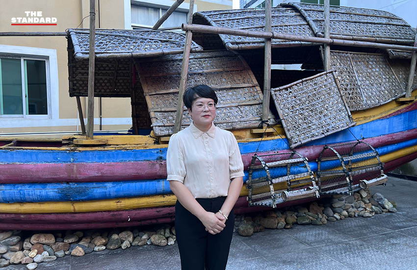 ภาพหมู่บ้านเซี่ยฉีในฝูเจี้ยนที่ชาวประมงย้ายขึ้นมาตั้งถิ่นฐานบนฝั่ง 10