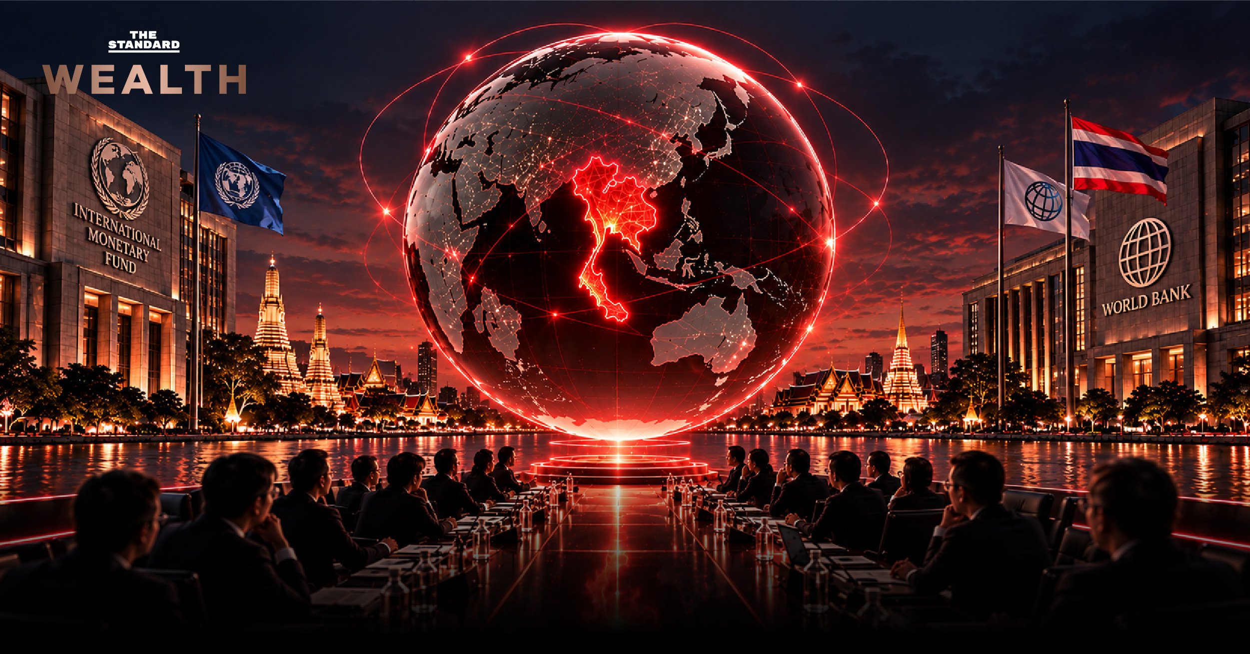 ภาพประกอบการประชุม IMF-World Bank Group Annual Meetings แสดงถึงประเด็นเศรษฐกิจโลกที่นักลงทุนควรจับตา