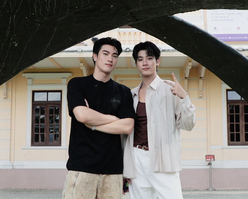 ภาพถ่าย อิน-องศา สองนักแสดงชายในชุดสูท 5