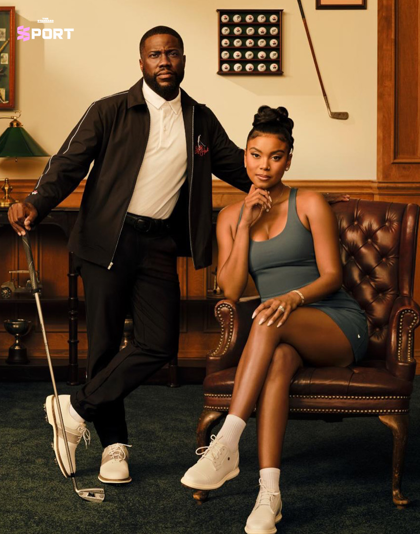 ภาพ Kevin Hart ในชุดเสื้อผ้ากอล์ฟจากคอลเล็กชัน Kevin Hart x Fabletics 3