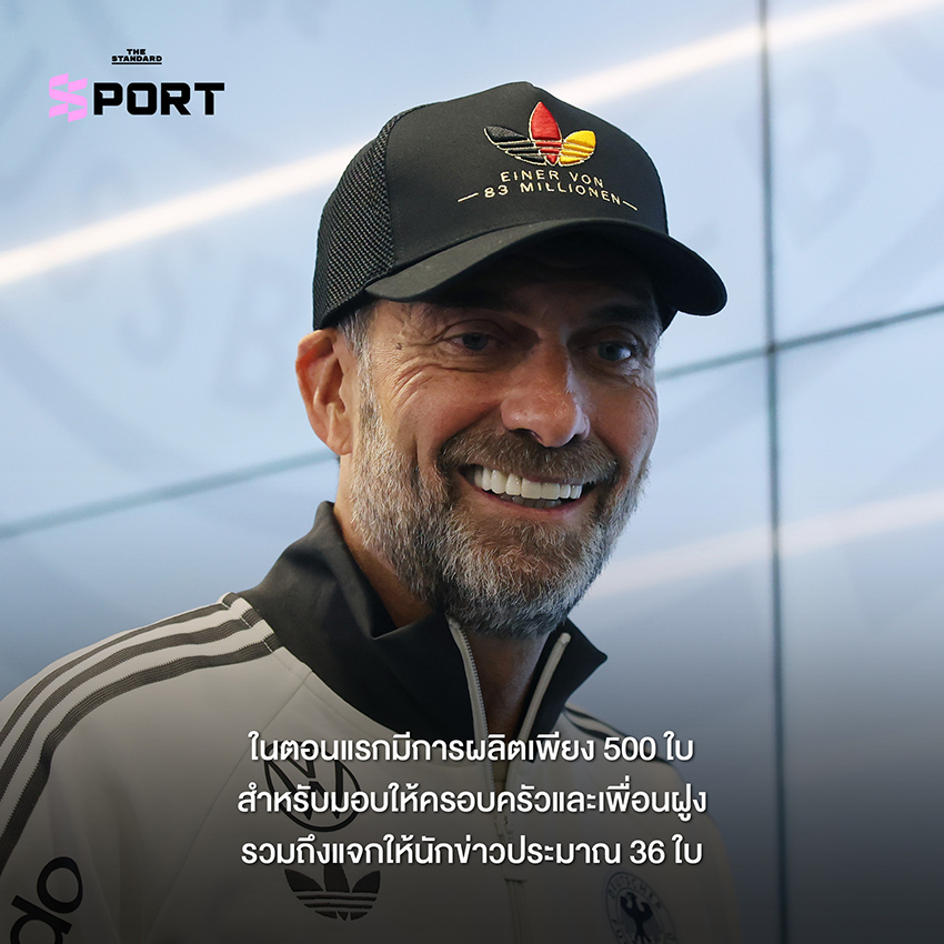 เยอร์เกน คล็อปป์ สวมหมวก adidas 'One of 83 Million' ในงานแถลงข่าว 4