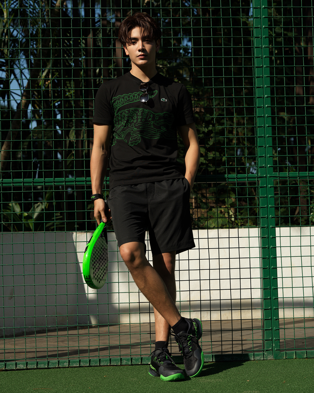 จุง อาเชน ร่วมกิจกรรม Padel Clinic ที่ Club Lacoste Bali 1