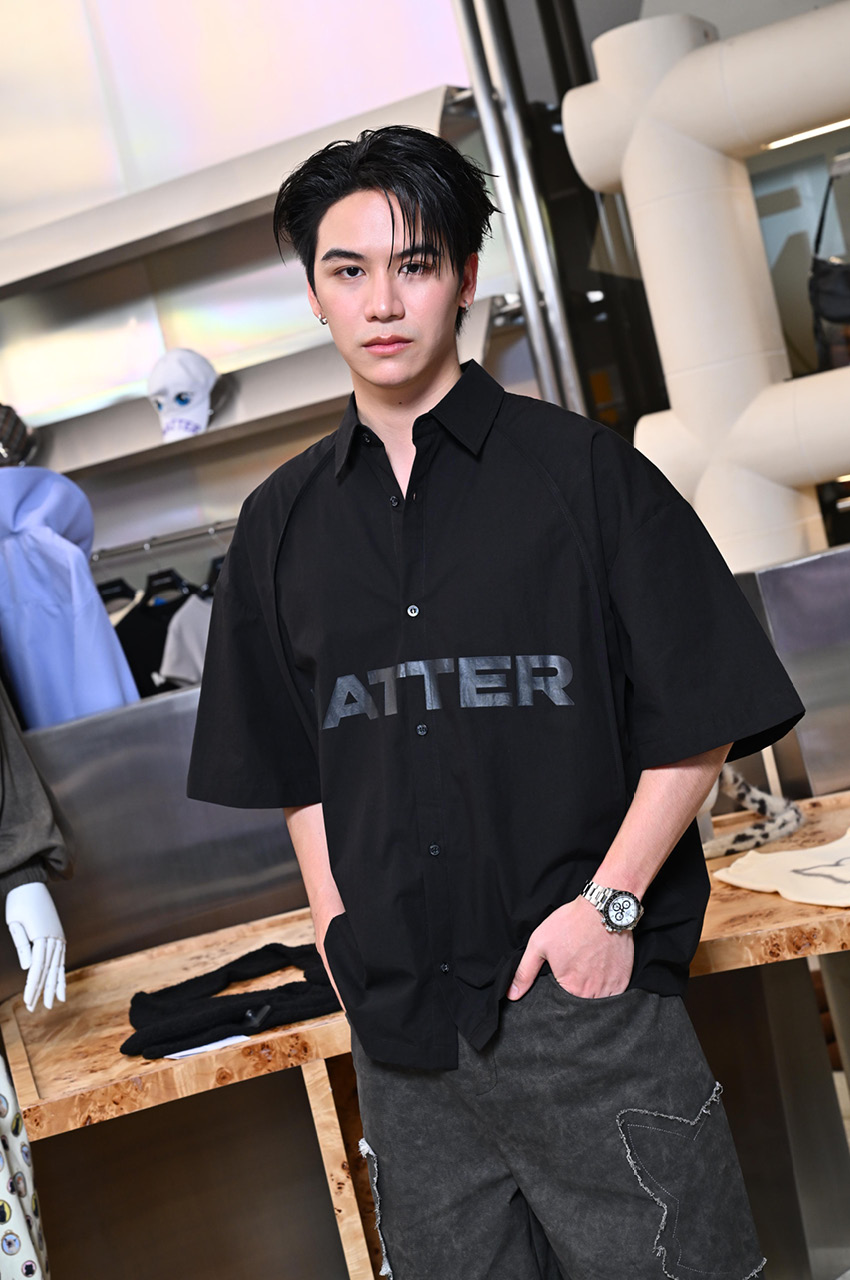 โฟร์ท ณัฐวรรธน์ ในชุดจากคอลเล็กชัน PURRR ของ MATTER MAKERS 4