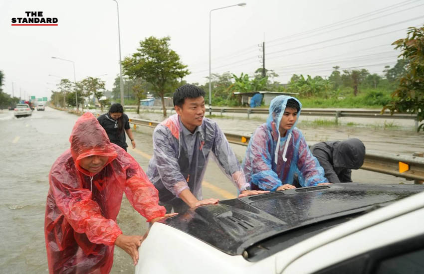 ณัฐพงษ์ เรืองปัญญาวุฒิ สส. พรรคประชาชน ลงพื้นที่น้ำท่วมจันทบุรี 1