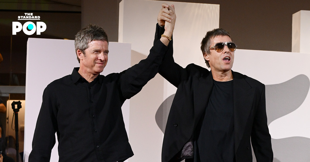 โนล กัลลาเกอร์ และ เลียม กัลลาเกอร์ สองพี่น้องวง Oasis ในงานเทศกาลหนัง Venice Film Festival