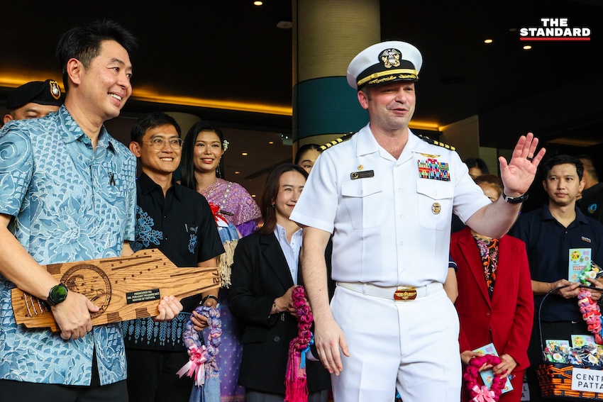 กำลังพลทัพเรือสหรัฐฯ เดินทางถึงพัทยา ท่ามกลางการต้อนรับอย่างอบอุ่น 5