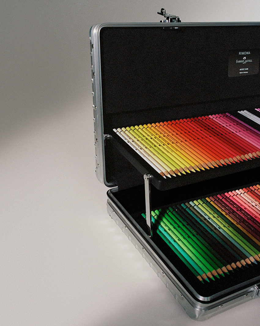 เคส RIMOWA x Faber-Castell Artist Case สีเงิน พร้อมชุดอุปกรณ์วาดภาพภายใน 5