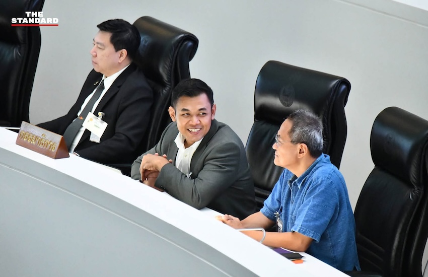ภาพการประชุมวุฒิสภาเพื่อพิจารณารายงานการศึกษาและข้อเสนอแนะเกี่ยวกับการปฏิรูป กกต. 1